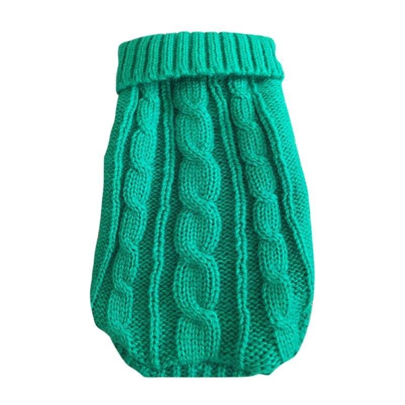 Warm Twist Design Knited Pet Sweater